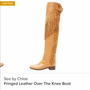 Fringed boots never worn original box